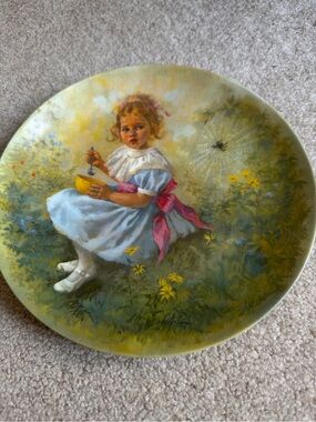 Reco 1981 Little Miss Muffet Limited Edition Collector Plate 8.5"